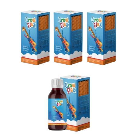 جروفلكس شراب فوكس ١٥٠ مل 4 علبة-Growflex