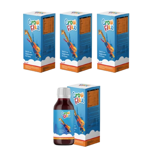 جروفلكس شراب فوكس ١٥٠ مل 4 علبة-Growflex